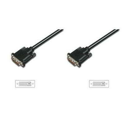 ASSMANN DVI-D DualLink Connection kábel DVI-D (24+1) M /DVI-D (24+1) M 0,5m blac