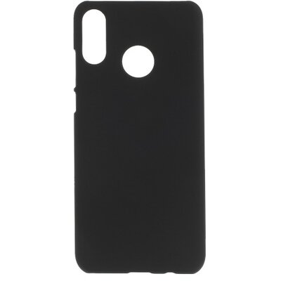 Műanyag hátlapvédő telefontok (gumírozott) Fekete [Huawei P30 Lite]