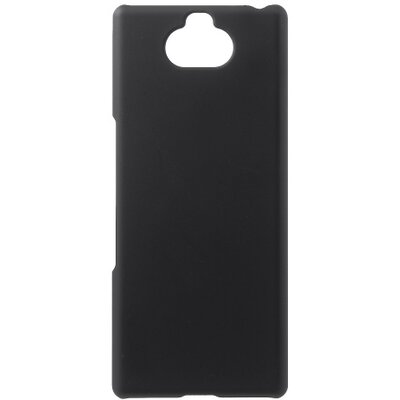 Műanyag hátlapvédő telefontok (gumírozott) Fekete [Sony Xperia 10+ Plus (L4213)]