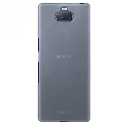Műanyag hátlapvédő telefontok (gumírozott) Átlátszó [Sony Xperia 10+ Plus (L4213)]