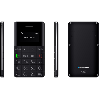 Mobiltelefon, Okostelefon - Blaupunkt FXS 01 Single Sim, fekete