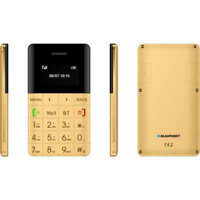 Mobiltelefon, Okostelefon - Blaupunkt FXS 01 Single Sim, arany