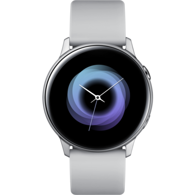 Samsung Galaxy Watch Active (SM-R500NZSA) okosóra (szilikon csuklópánt), ezüst