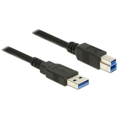 Delock kábel USB 3.0 Type-A apa > USB 3.0 Type-B apa 0.5 m black