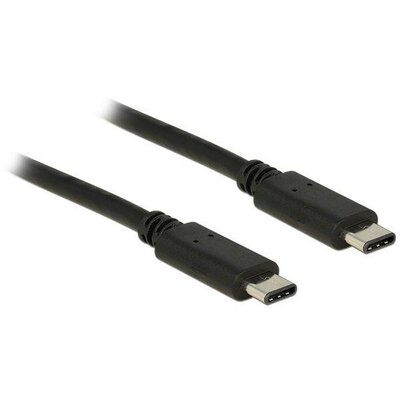 Delock kábel USB Type-C 2.0 apa > USB Type-C 2.0 apa 1m black