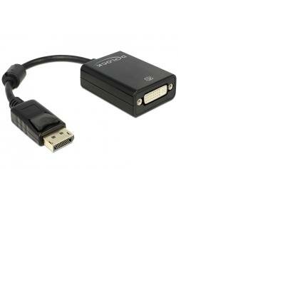Delock adapter, Displayport (M) -> DVI-I (F) 29pin, 20cm