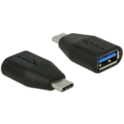 Delock Adapter SuperSpeed USB 10 Gbps (USB 3.1 Gen 2) USB Type-C apa > Type-AF