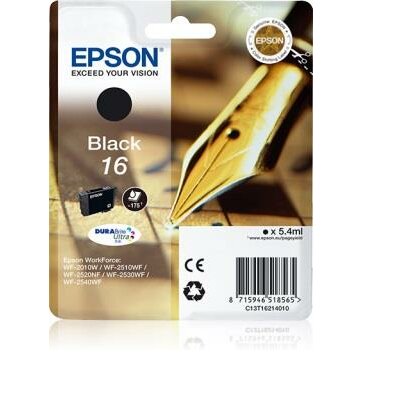 Epson T1621 fekete DURABrite, 5.4ml, WF-2010/25x0