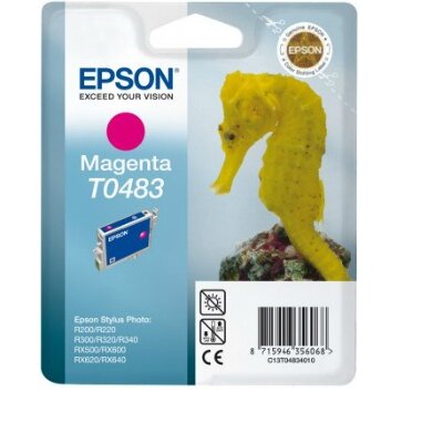 Epson T0483 magenta tintapatron, Stylus Photo R200/220/300/320/340,RX500/600/640