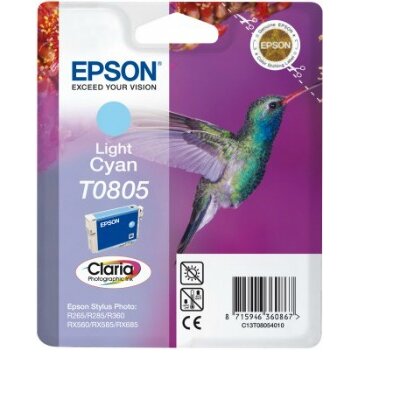 Epson T0805 light cyan tintapatron, Stylus Photo R265/285/360,RX560/585/685