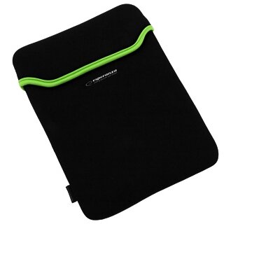 ESPERANZA ET172G - tablet védőtok 9,7" 4:3, Fekete / Zöld, neoprén 3mm