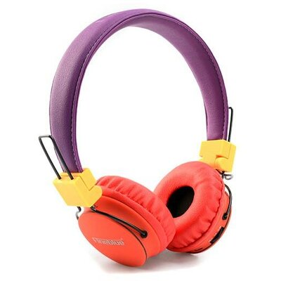 FINEBLUE BEATBACK FR-7S Bluetooth headphones hands free violet-orange