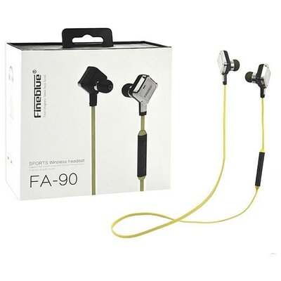 FINEBLUE BEATBACK FA-90 Bluetooth headphones hands free LEMON