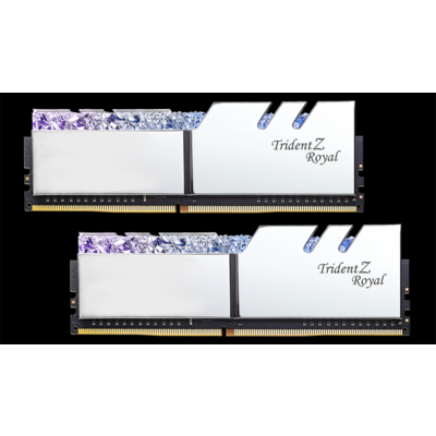 Memória G.Skill Trident Z Royal DDR4 16GB (2x8GB) 4400MHz CL18 1.4V XMP 2.0 Silver