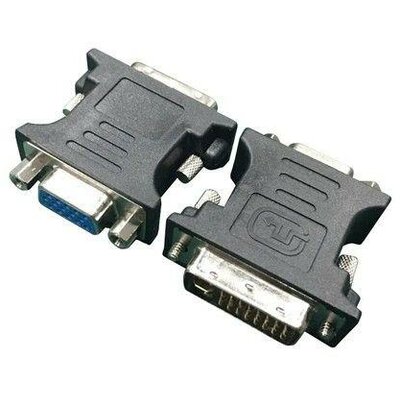 Gembird adapter DVI-A 24-pin apa / VGA 15-pin HD (3 sor) fekete