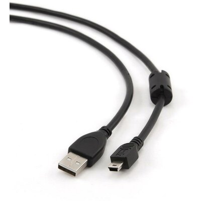 Gembird USB 2.0 A- MINI 5PM kábel, 1.8m, ferritmagos