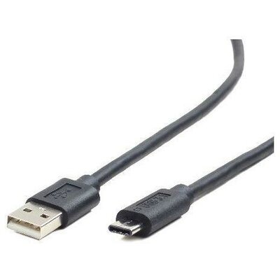 Gembird USB 2.0 AM kábel to type-C (AM/CM), 1.8m, black