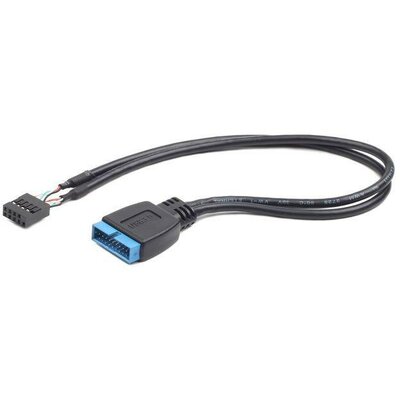 Gembird 9-pin USB 2.0 to 19-pin USB 3.0 internal header kábel