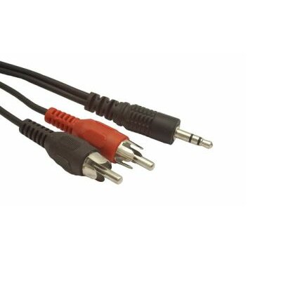 Gembird audio kábel Jack 3.5mm apa / 2x RCA (CINCH) apa, 15m