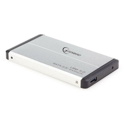 HDD/SSD enclosure Gembird 2.5" SATA - USB 3.0, Aluminium, Ezüst