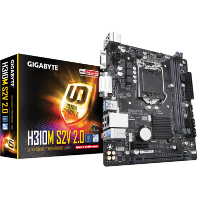Alaplap Gigabyte H310M S2V 2.0, DDR4 2666MHz, PCI-E 3.0 x16