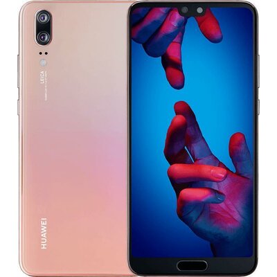 Mobiltelefon, Okostelefon - Huawei P20, Dual SIM, 128GB / 4GB, rózsaszín