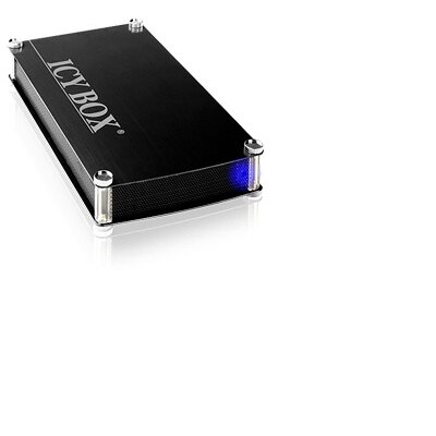 IcyBox 3,5" merevlemez ház, SATA 1x USB 3.0, fekete