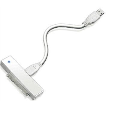 IcyBox kábel SATA 1xUSB 3.0 adapterrel + merevlemez védő doboz, fehér