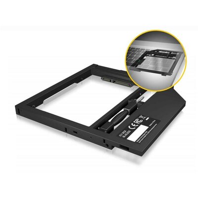 IcyBox Adapter for 2.5" HDD/SSD in Notebook DVD bay