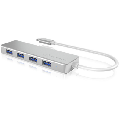 IcyBox 4x Port USB 3.0 Hub, USB Type-C