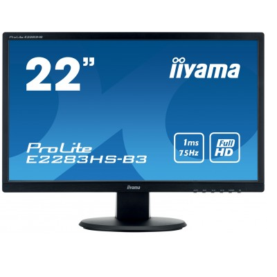 LCD 21,5" E2283HS, LED, Full HD, 2ms, VGA, DisplayPort, HDMI, speakers
