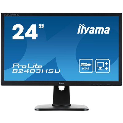 Monitor Iiyama B2483HSU-B1DP 24" LED FHD, 2ms, DP, DVI