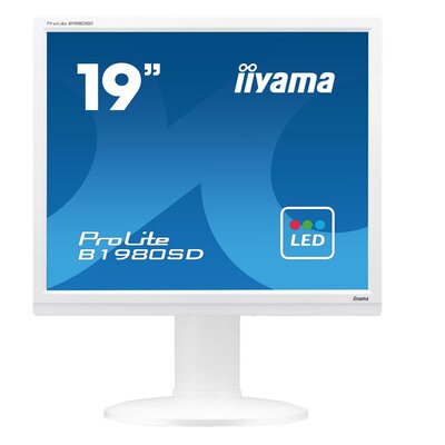 Monitor Iiyama B1980SD-W1 A 19inch, TN, SXGA, DVI, speakers, white