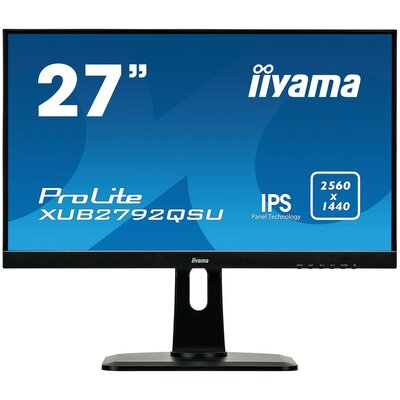 Monitor Iiyama XUB2792QSU-B1, 27inch, panel IPS, 2560x1440, DVI/HDMI/DP, hub USB