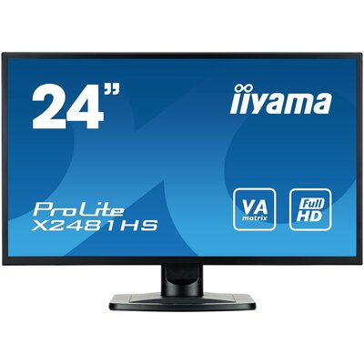 LCD LED 23.6" Prolite X2481HS-B1 Full HD, 6ms, DVI-D, HDMI, speakers, black