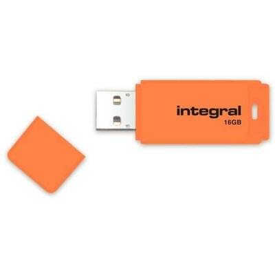 Pendrive Integral USB Flash Drive Neon 16GB USB 2.0 - Orange