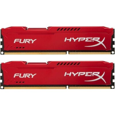 Memória DDR3 Kingston HyperX Fury Red 8GB (2x4GB) 1866MHz CL10