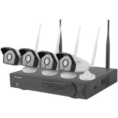 Lanberg monitoring WIFI NVR 4 Channels + 4 Cameras 1,3MP