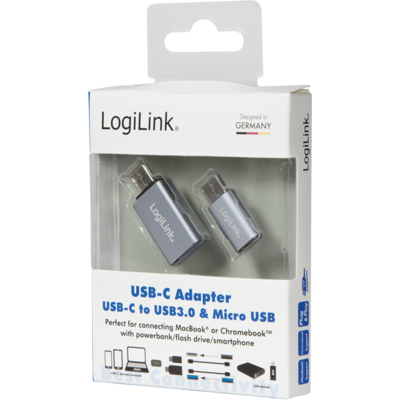 LOGILINK adapter, USB 3.0 B típusú apa --> B típusú anya