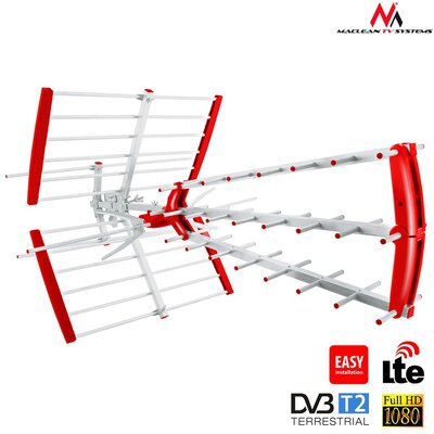 Maclean MCTV-910 DVB-T TV Directional Aerial Antenna Freeview LTE High Gain