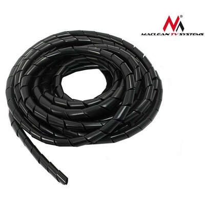 Maclean MCTV-685 spirál kábelrendező (8.7*10mm) 3m, flexibilis, fekete