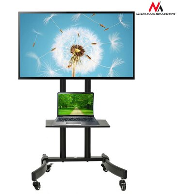 Maclean MC-739 TV Mobile Floor Stand TV Trolley w/ Mounting Bracket max 32-65'