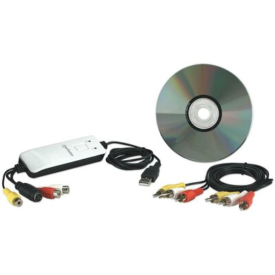 Manhattan Audio-Video Grabber Digitalizáló Hi-Speed USB 2.0, NTSC / PAL / SECAM