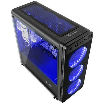 Számítógépház - Genesis PC case IRID 300 BLUE MIDI TOWER USB 3.0