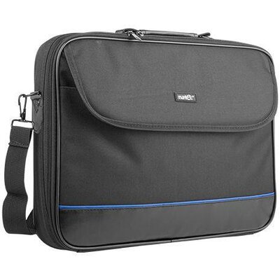 Natec Laptop táska IMPALA, fekete-kék 15,6" (stiff shock absorbing frame)