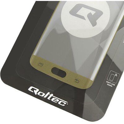 Qoltec Premium kijelzővédő üvegfólia - Samsung Galaxy S7, Full cover, arany