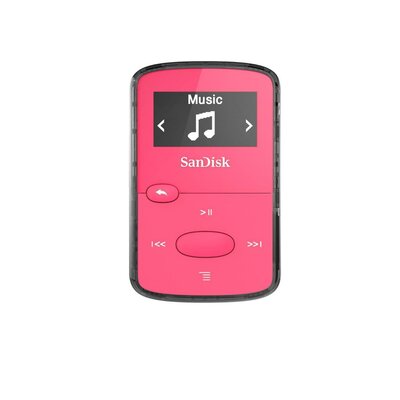 Sandisk CLip Jam MP3 Lejátszó 8GB, microSDHC, FM rádióval, rózsaszín