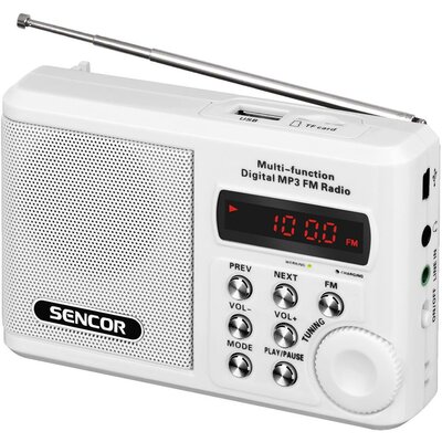 Hordozható rádió - Sencor SRD 215, fehér