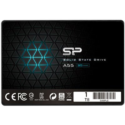 SSD - Silicon Power Ace A55 1TB 2.5", SATA III 6GB/s, 560/530 MB/s, 3D NAND