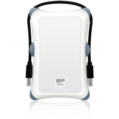 Szilikon Power External 2,5" HDD case A30 SATA, USB 3.0, Anti-Shock, White